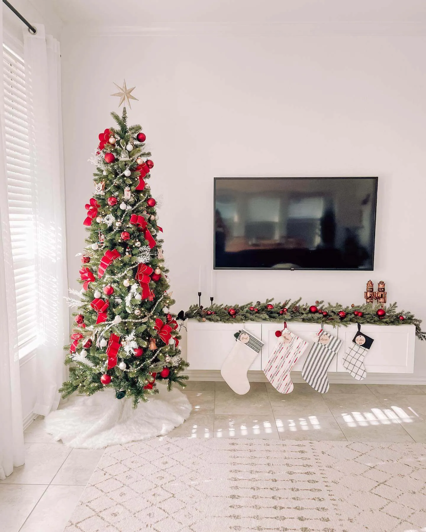7.5' King Douglas Fir Slim Artificial Christmas Tree Unlit