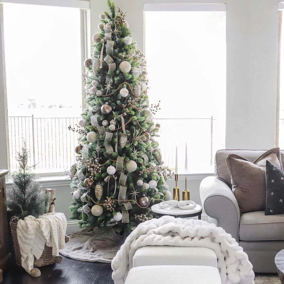 7.5' Royal Fir Slim Artificial Christmas Tree Unlit