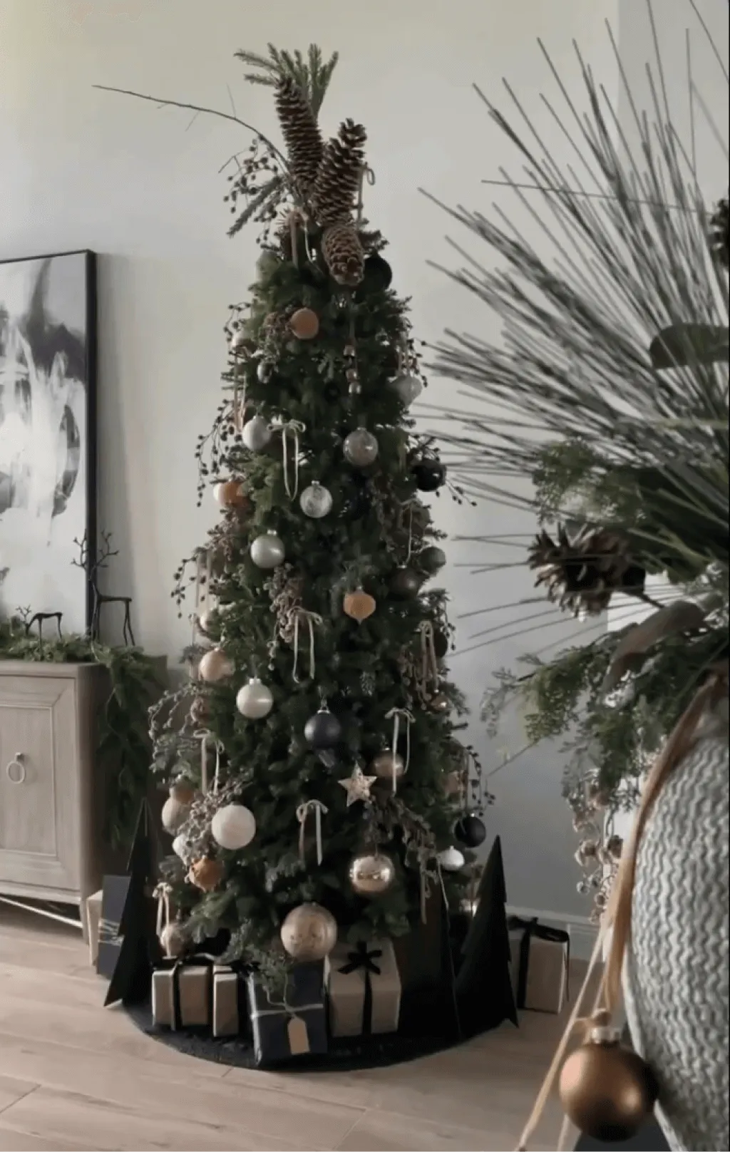 7.5' Yorkshire Fir Slim Tree with Warm White LED Lights - OPEN BOX - FINAL SALE