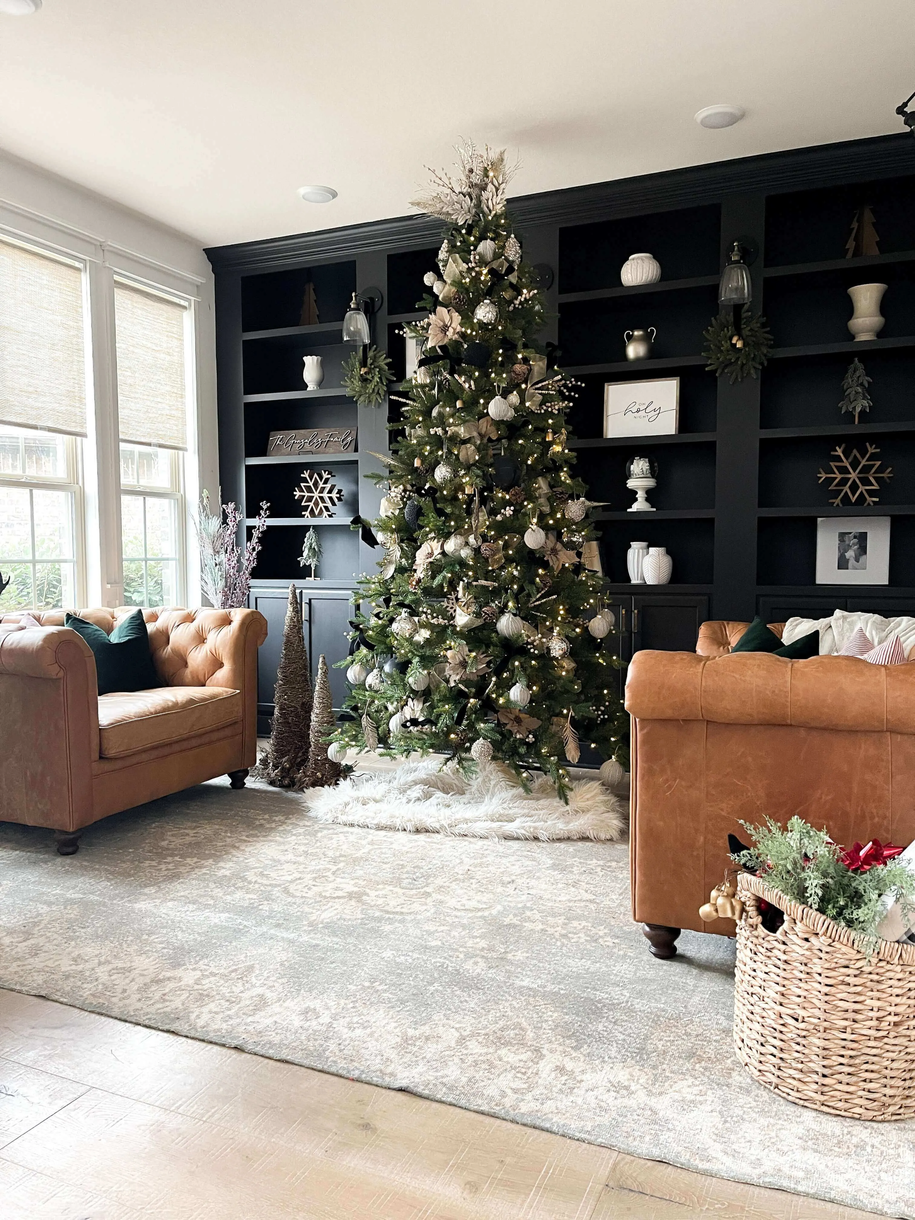9' Alpine Fir Slim Artificial Christmas Tree Unlit