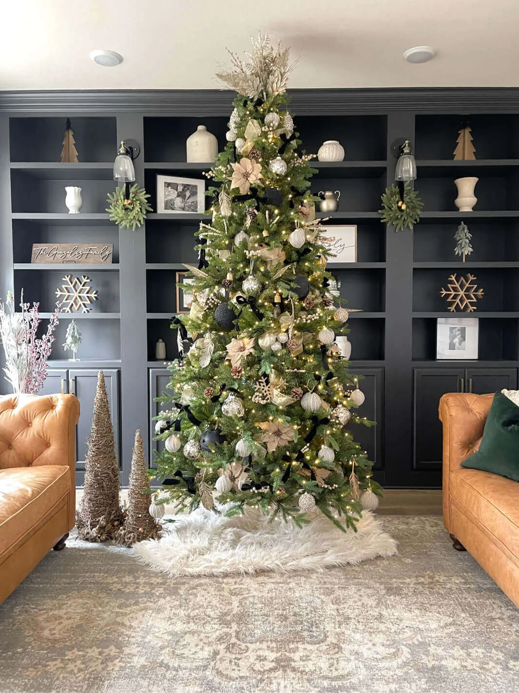 9' Alpine Fir Slim Artificial Christmas Tree Unlit