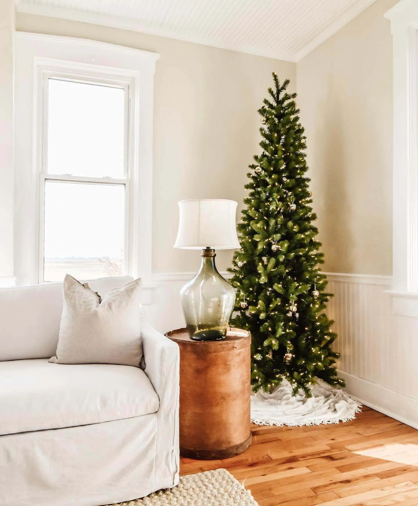 9' King Douglas Fir Slim Artificial Christmas Tree Unlit