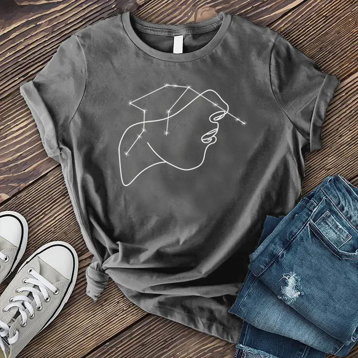 Abstract Aquarius Face T-shirt