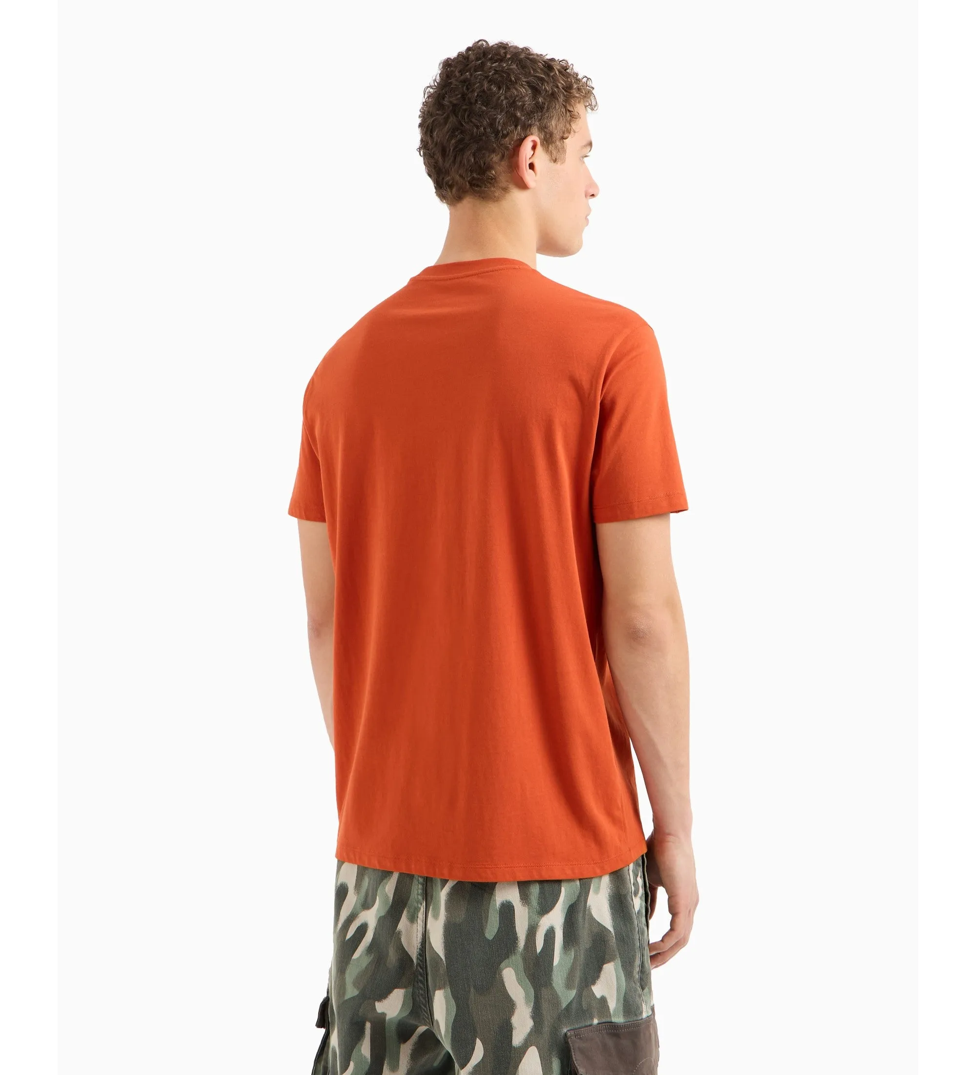 Abstract Print Logo T-Shirt (Orange) - A6DZTHFZJH4Z1498