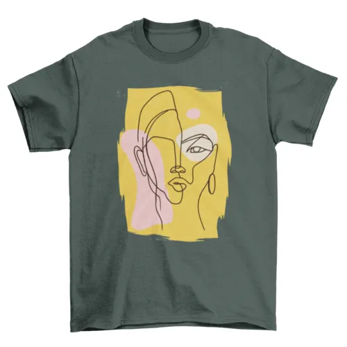 Abstract woman t-shirt