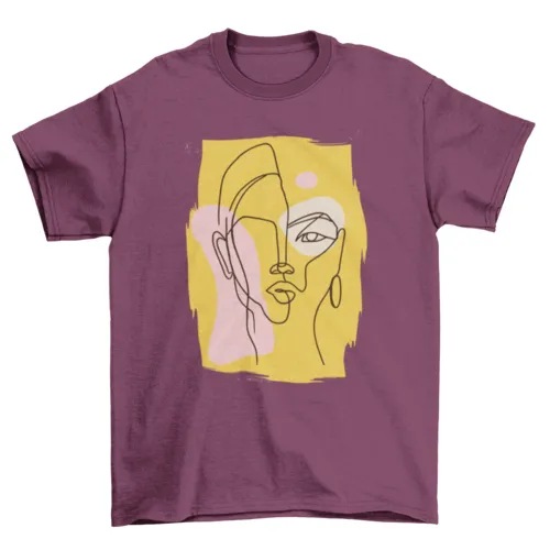 Abstract woman t-shirt
