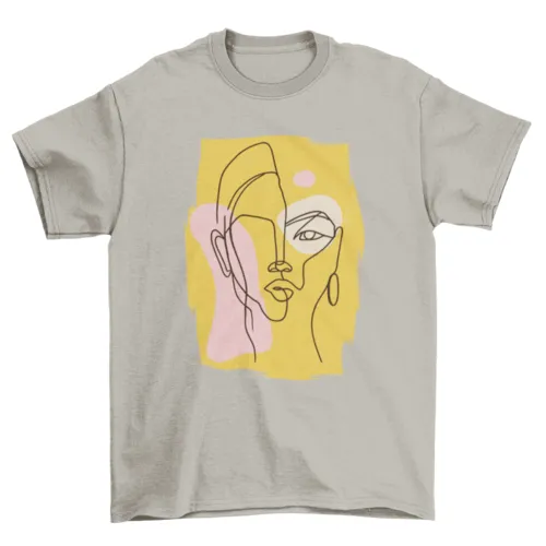 Abstract woman t-shirt