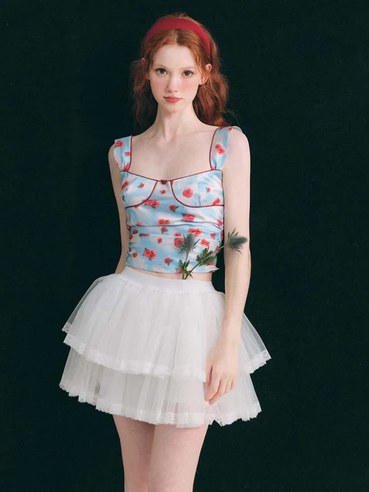 Airy Gauze Lace Ballet Tutu Skirt【s0000007382】