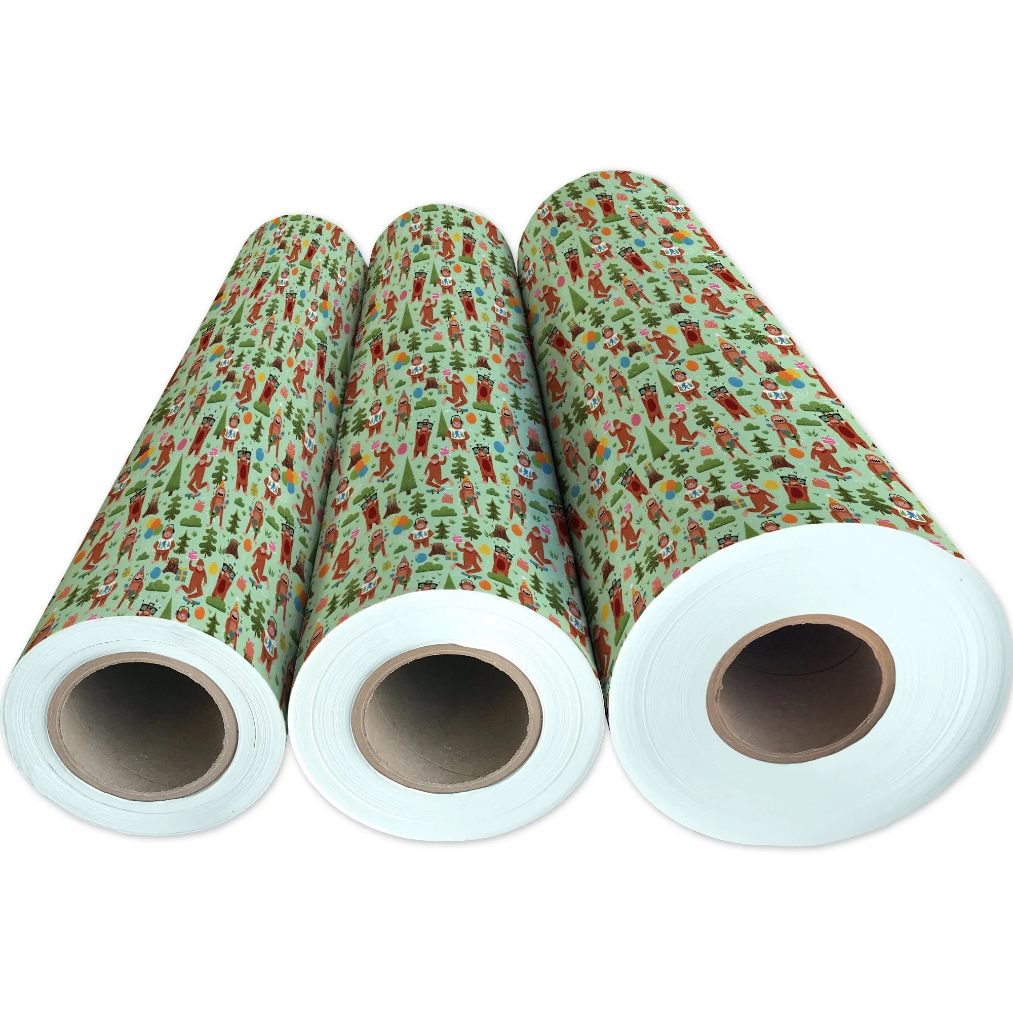 Bigfoot Party Birthday Gift Wrap