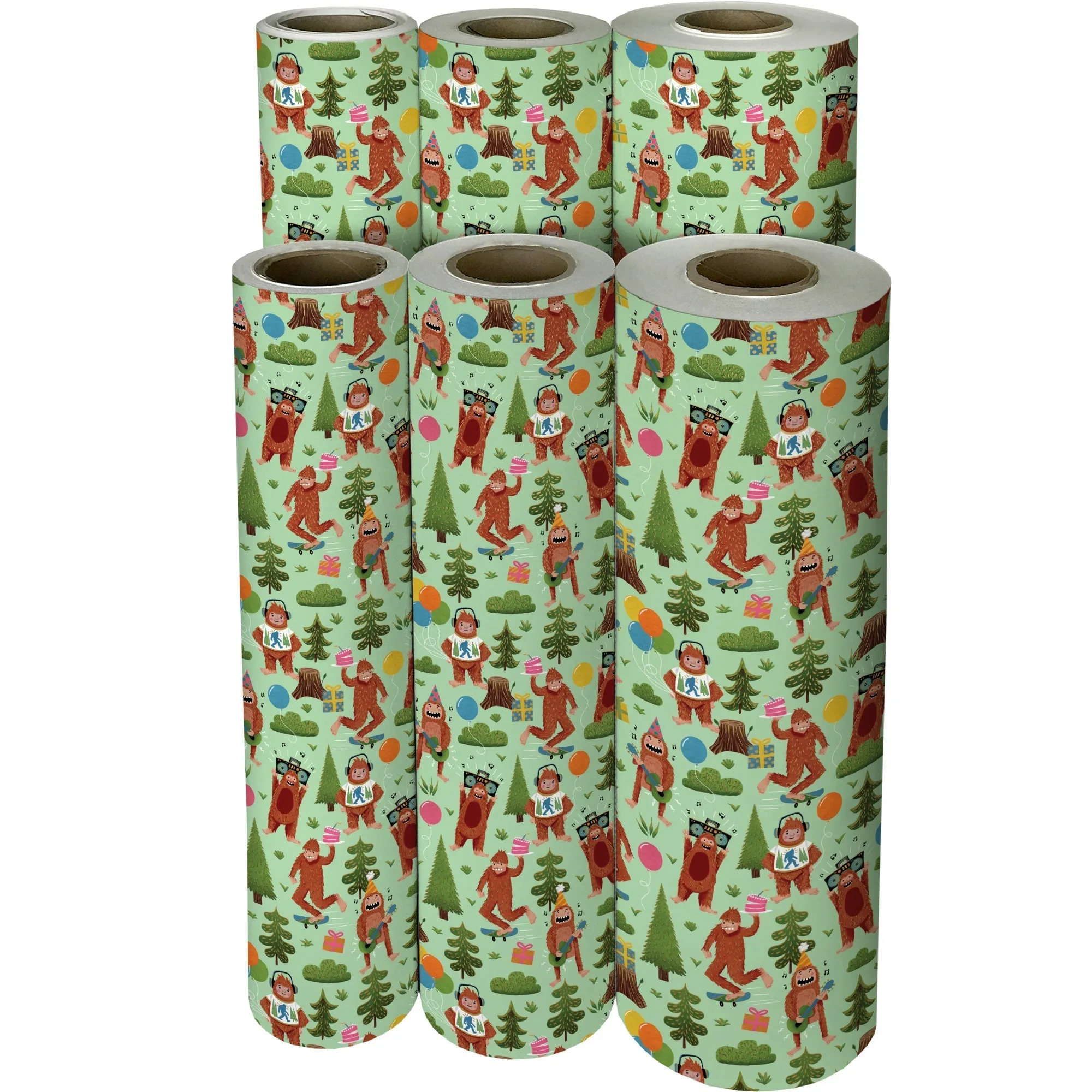 Bigfoot Party Birthday Gift Wrap