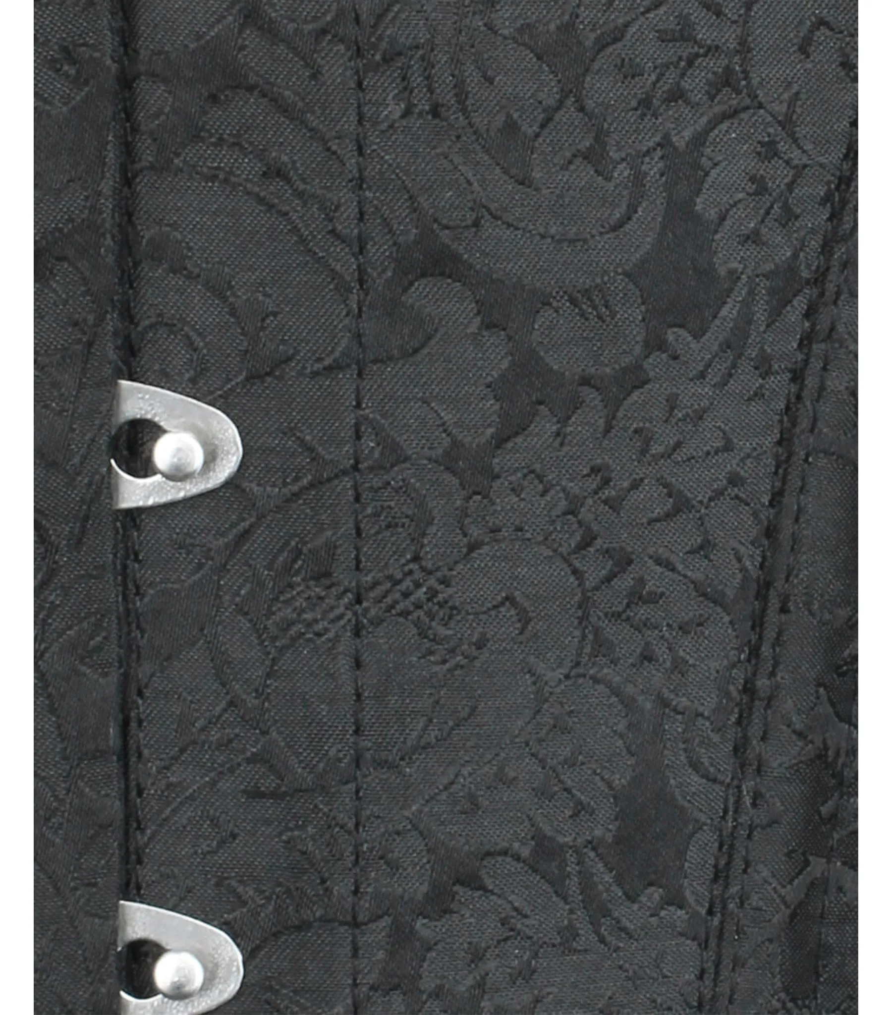 Black Brocade waist reducing overbust Corsets Overbust Corset