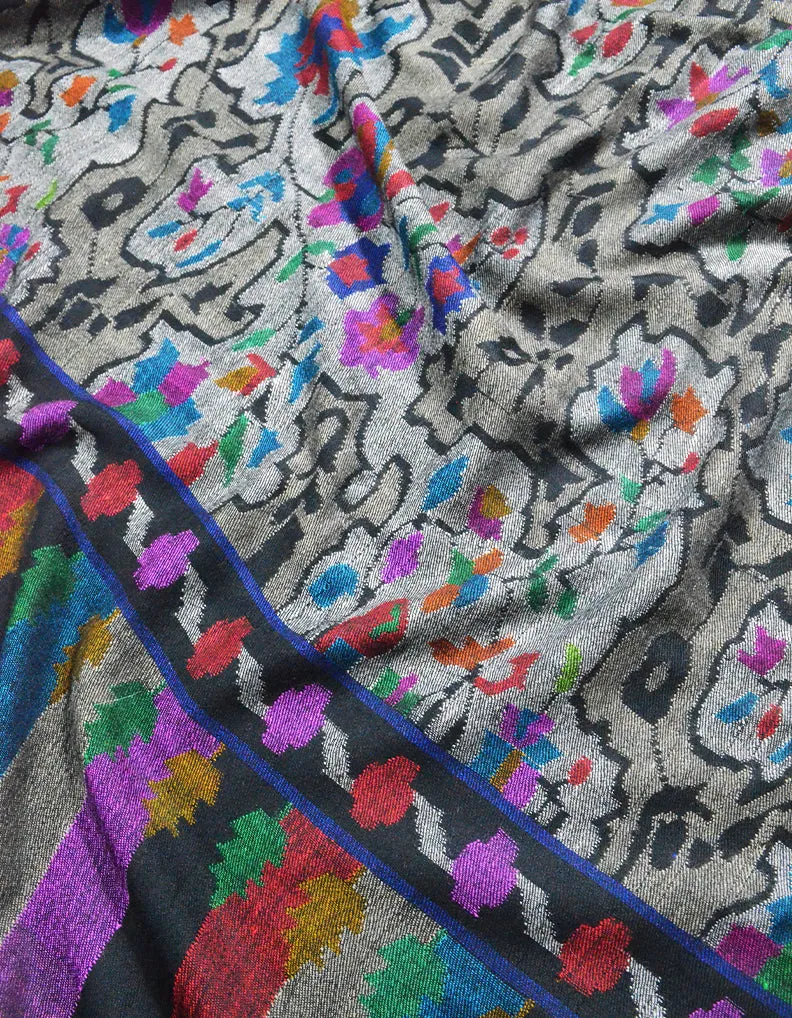 black  Kani Pashmina Shawl 6892