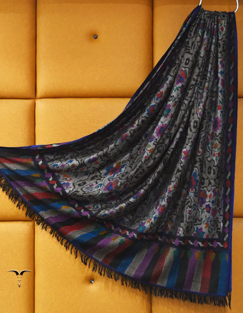 black  Kani Pashmina Shawl 6892
