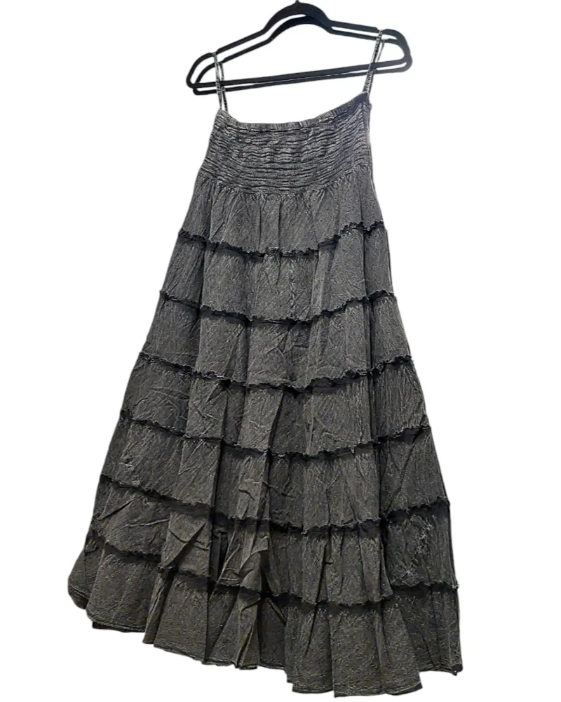 BLACK PANEL SKIRT