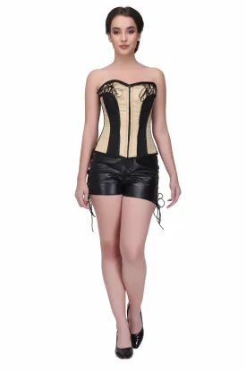 Black_Nude Fashion Overbust Corset