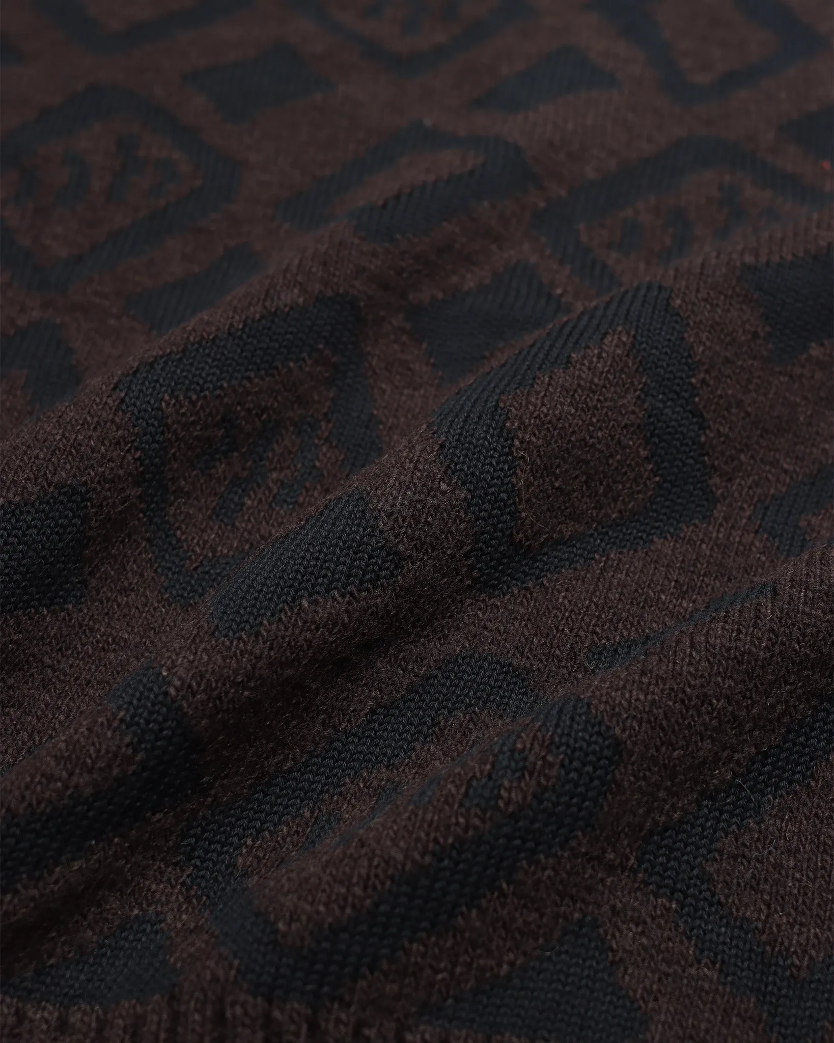 Buckley Cardigan - Brown / Black Geo Pattern