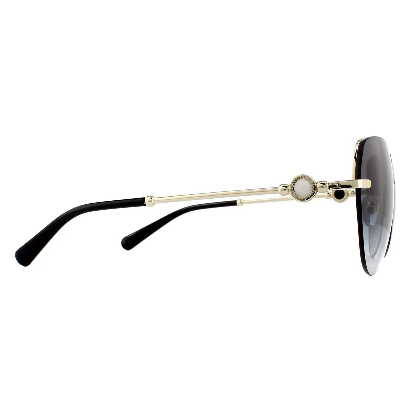 Bvlgari Sunglasses BV6108 278/8G Pale Gold Grey Gradient
