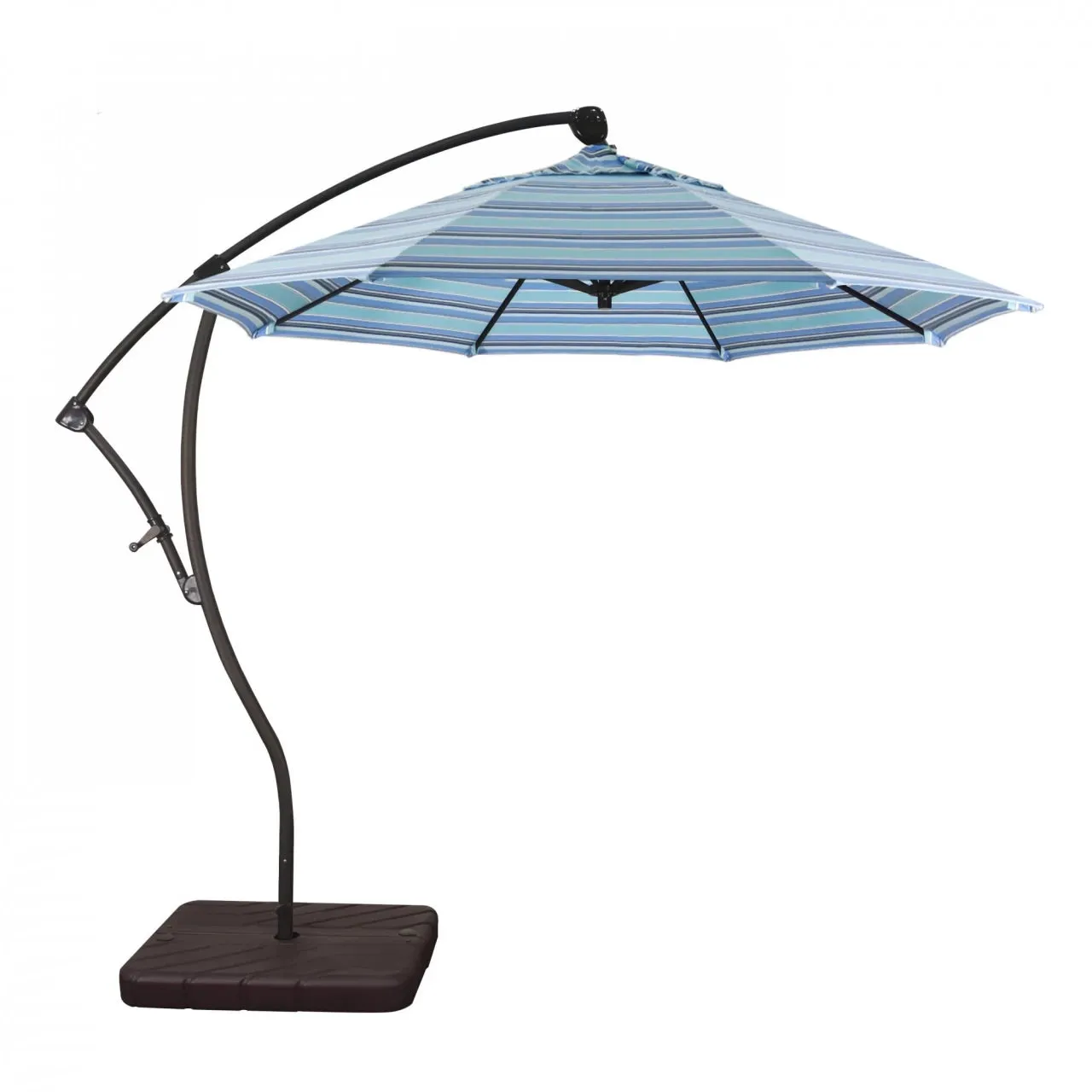 California Umbrella Bayside Series 9 ft Residential Cantilever Patio Umbrella - Durable Aluminum Construction with Crank Lift