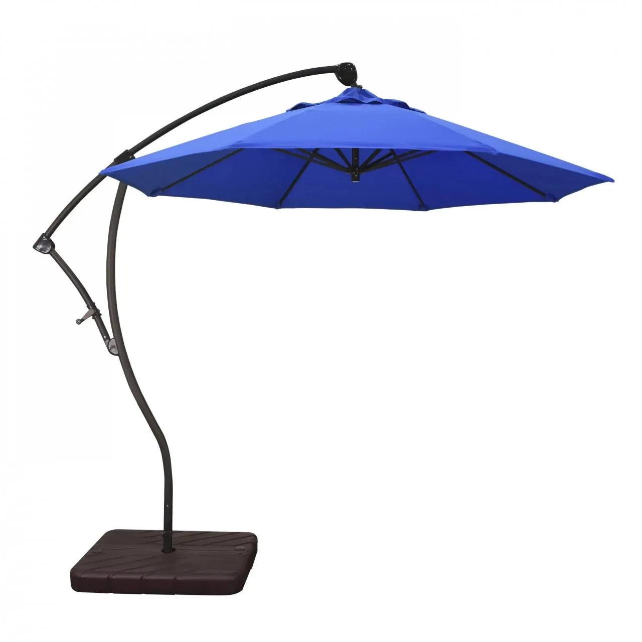 California Umbrella Bayside Series 9 ft Residential Cantilever Patio Umbrella - Durable Aluminum Construction with Crank Lift