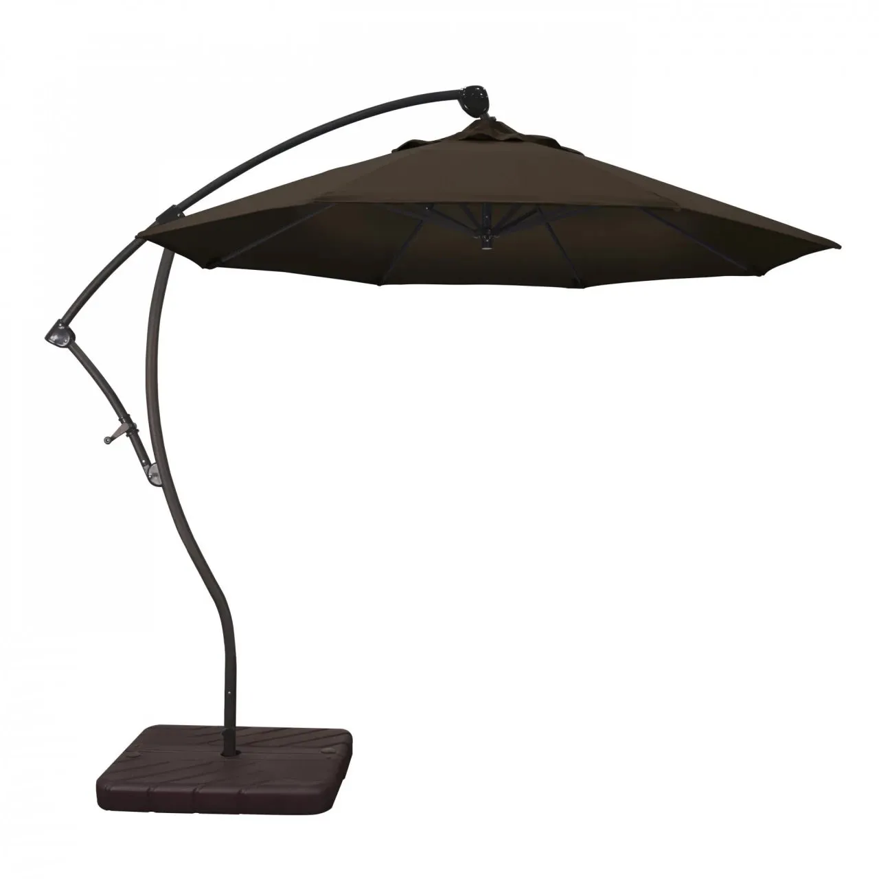 California Umbrella Bayside Series 9 ft Residential Cantilever Patio Umbrella - Durable Aluminum Construction with Crank Lift