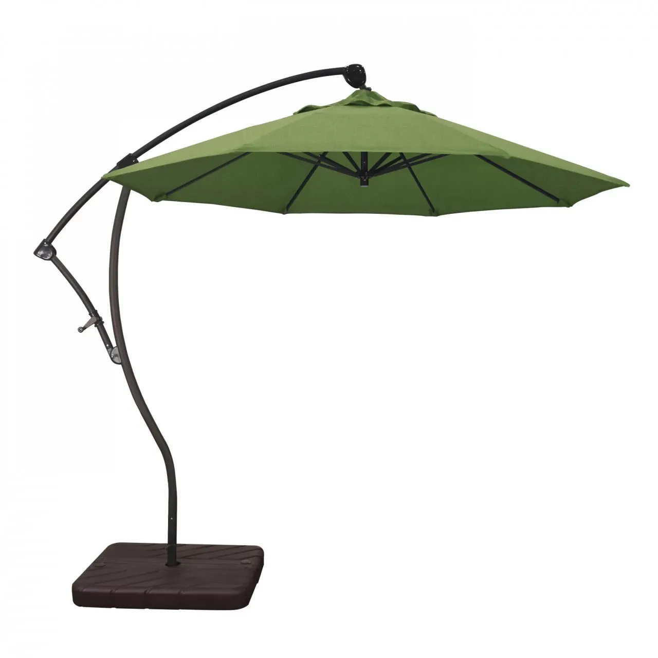 California Umbrella Bayside Series 9 ft Residential Cantilever Patio Umbrella - Durable Aluminum Construction with Crank Lift