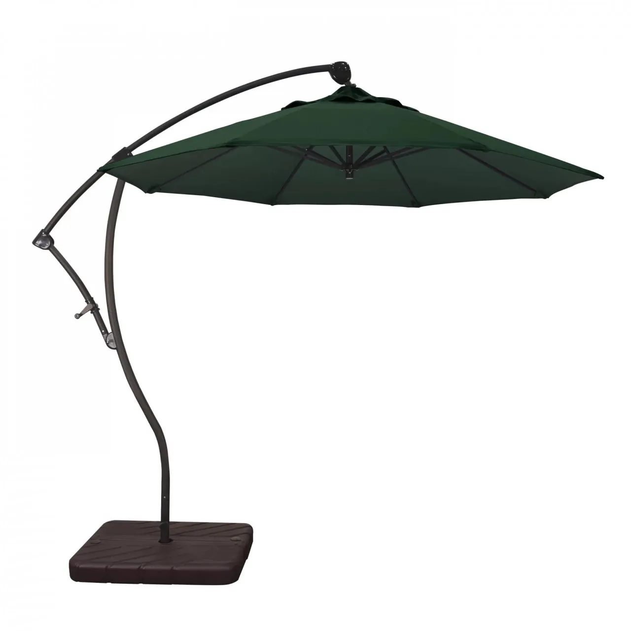 California Umbrella Bayside Series 9 ft Residential Cantilever Patio Umbrella - Durable Aluminum Construction with Crank Lift