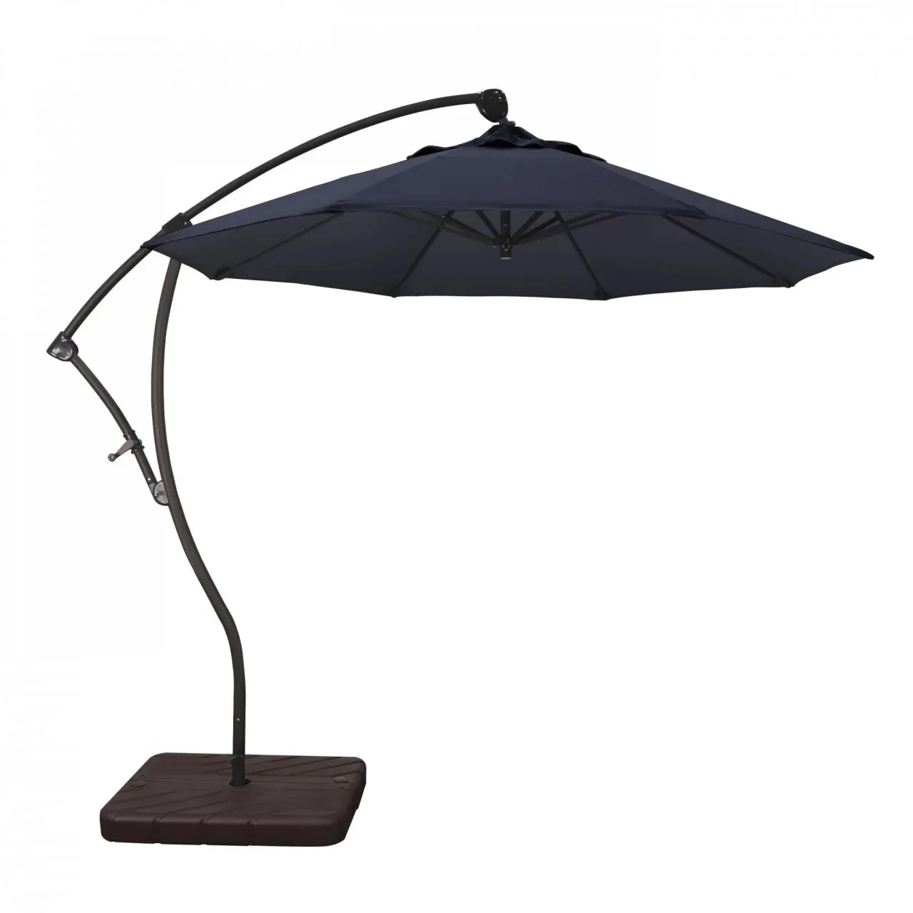 California Umbrella Bayside Series 9 ft Residential Cantilever Patio Umbrella - Durable Aluminum Construction with Crank Lift