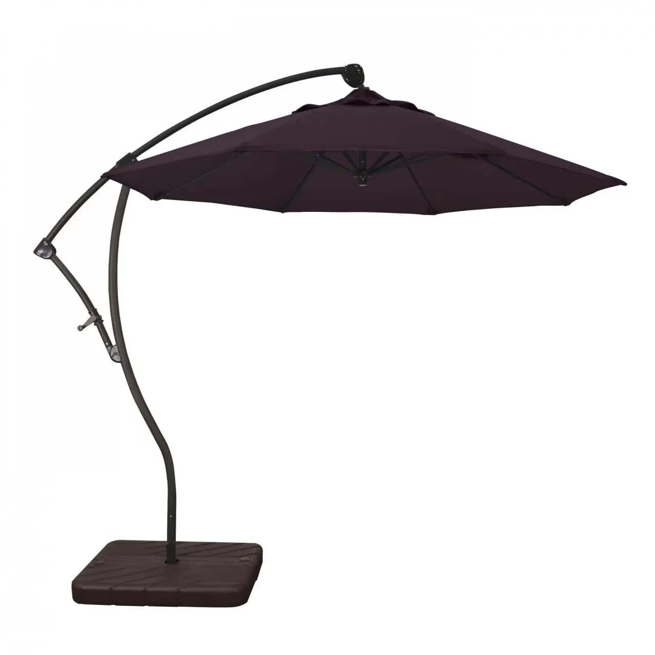 California Umbrella Bayside Series 9 ft Residential Cantilever Patio Umbrella - Durable Aluminum Construction with Crank Lift
