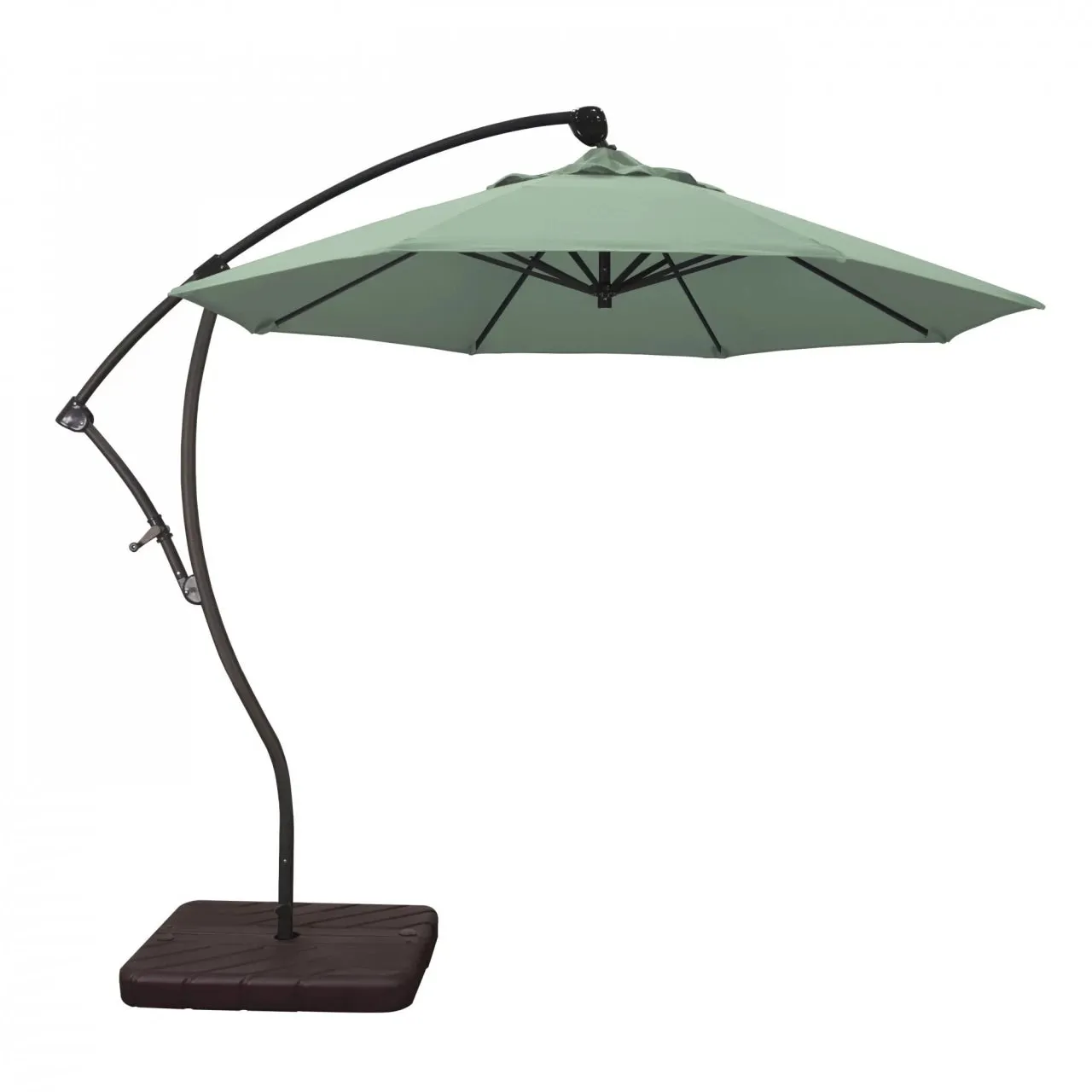 California Umbrella Bayside Series 9 ft Residential Cantilever Patio Umbrella - Durable Aluminum Construction with Crank Lift