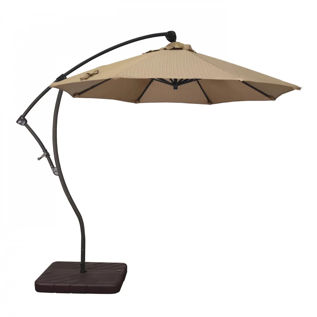 California Umbrella Bayside Series 9 ft Residential Cantilever Patio Umbrella - Durable Aluminum Construction with Crank Lift