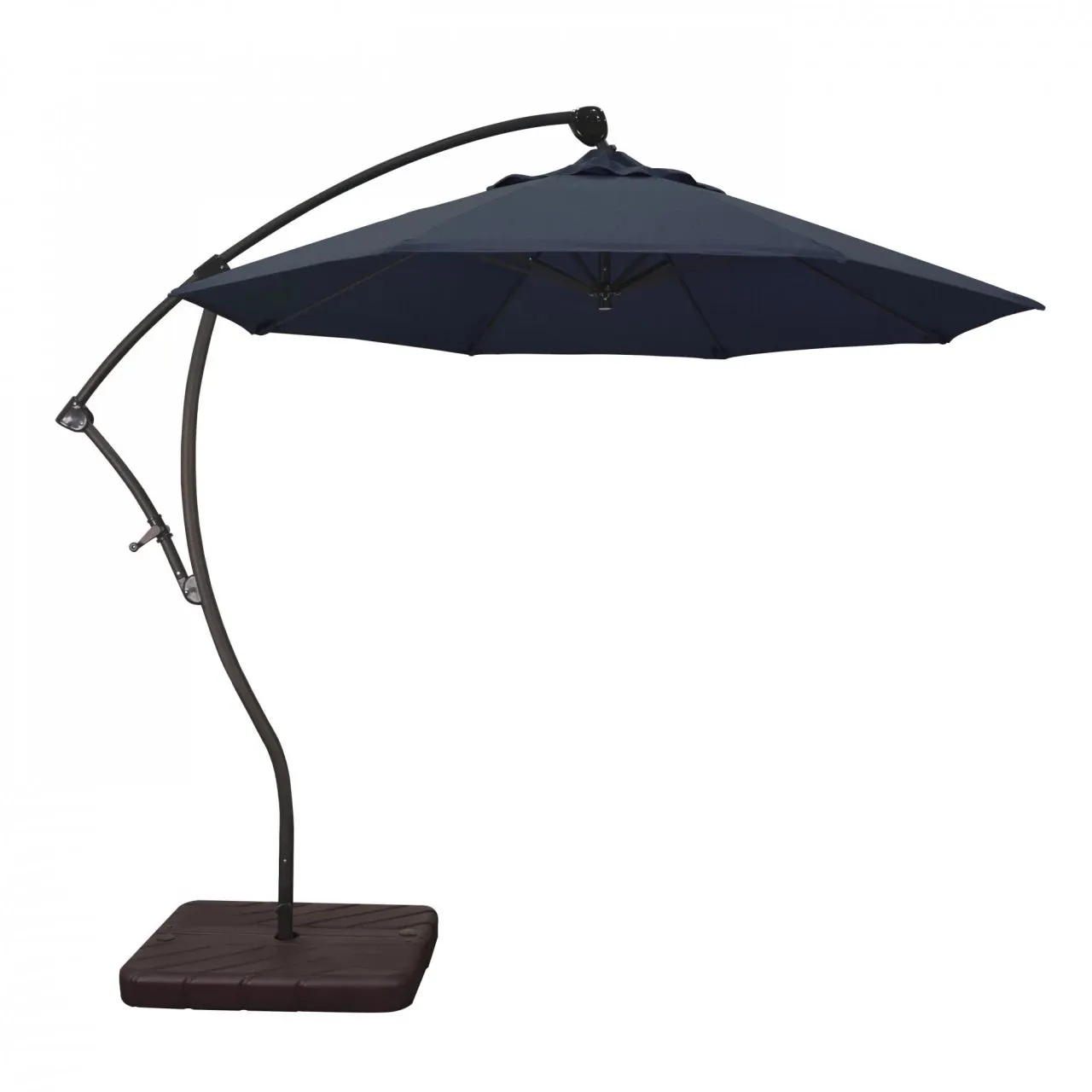 California Umbrella Bayside Series 9 ft Residential Cantilever Patio Umbrella - Durable Aluminum Construction with Crank Lift