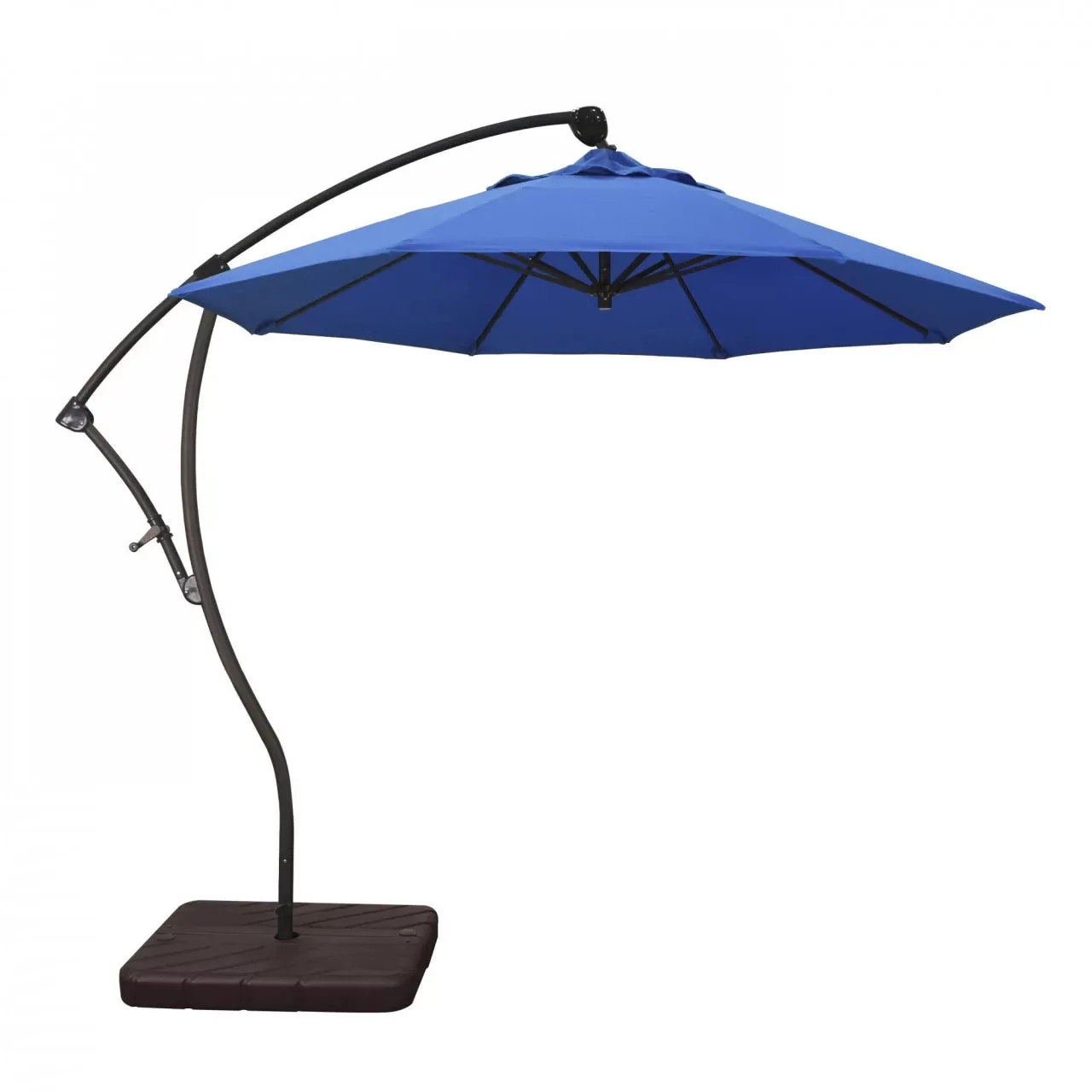 California Umbrella Bayside Series 9 ft Residential Cantilever Patio Umbrella - Durable Aluminum Construction with Crank Lift