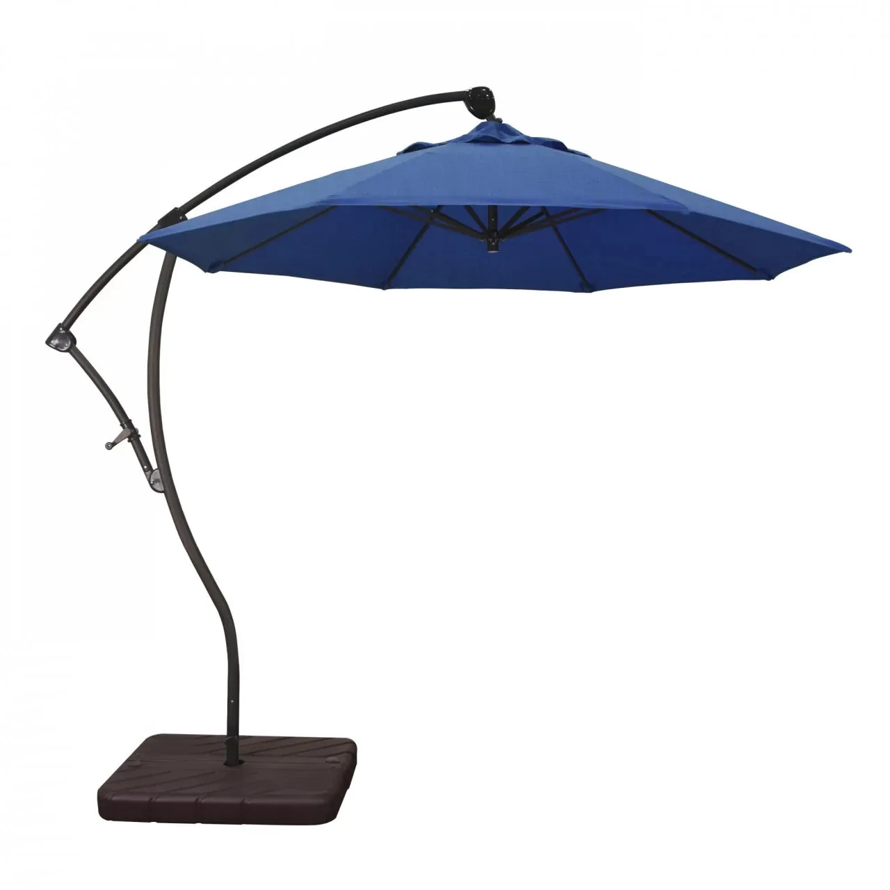 California Umbrella Bayside Series 9 ft Residential Cantilever Patio Umbrella - Durable Aluminum Construction with Crank Lift