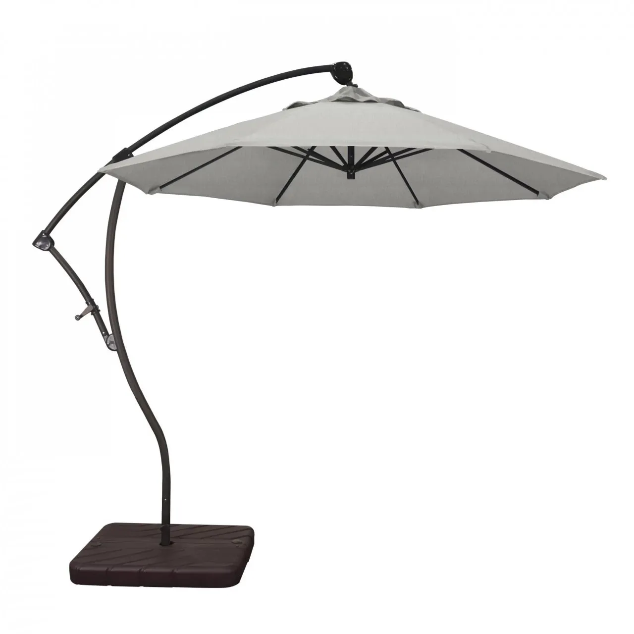 California Umbrella Bayside Series 9 ft Residential Cantilever Patio Umbrella - Durable Aluminum Construction with Crank Lift