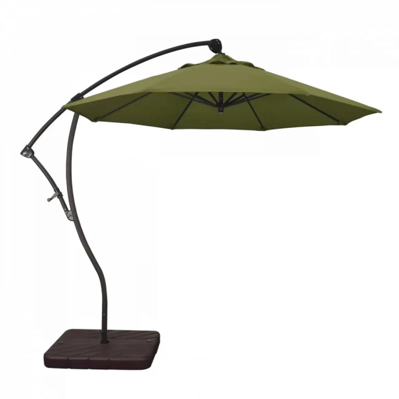 California Umbrella Bayside Series 9 ft Residential Cantilever Patio Umbrella - Durable Aluminum Construction with Crank Lift