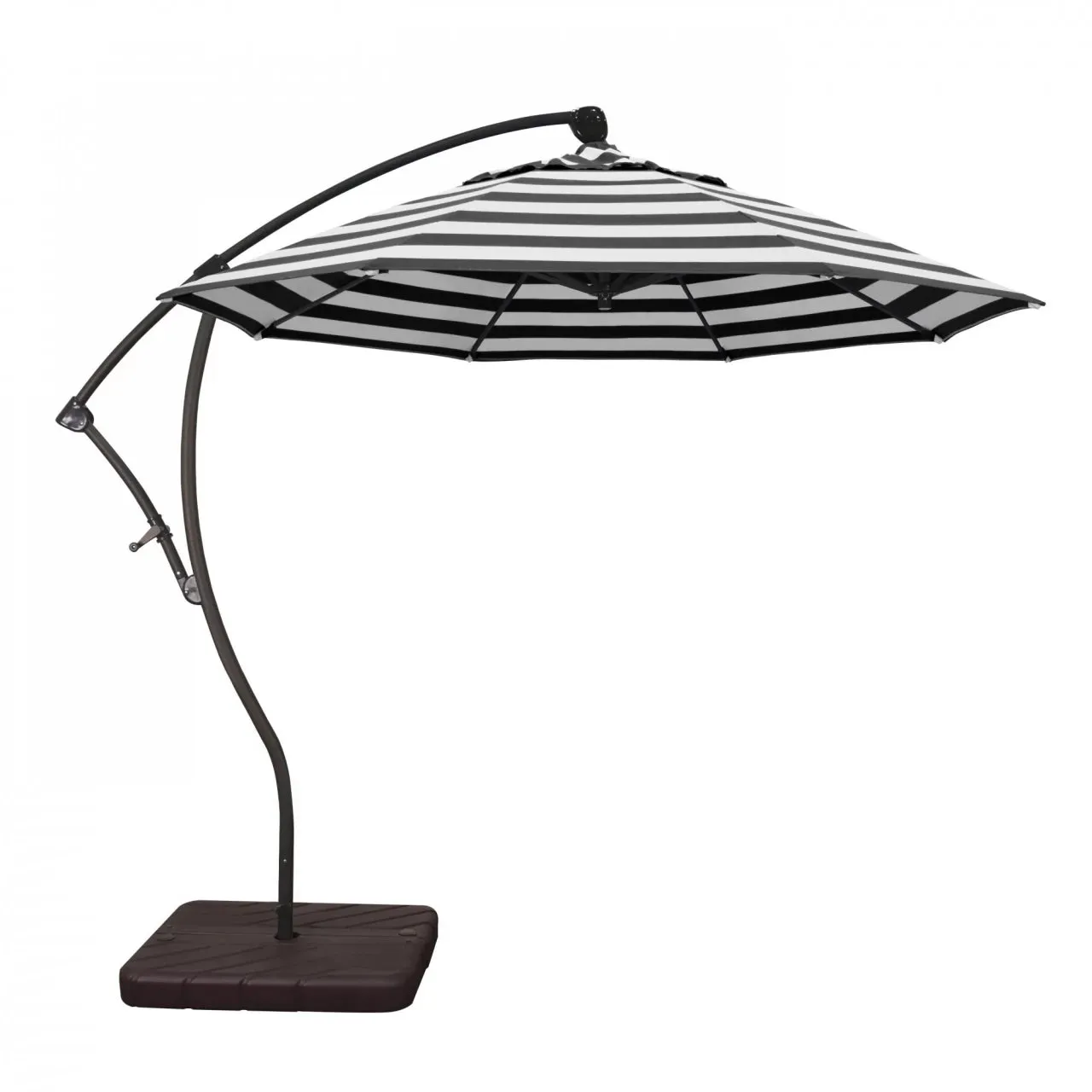 California Umbrella Bayside Series 9 ft Residential Cantilever Patio Umbrella - Durable Aluminum Construction with Crank Lift