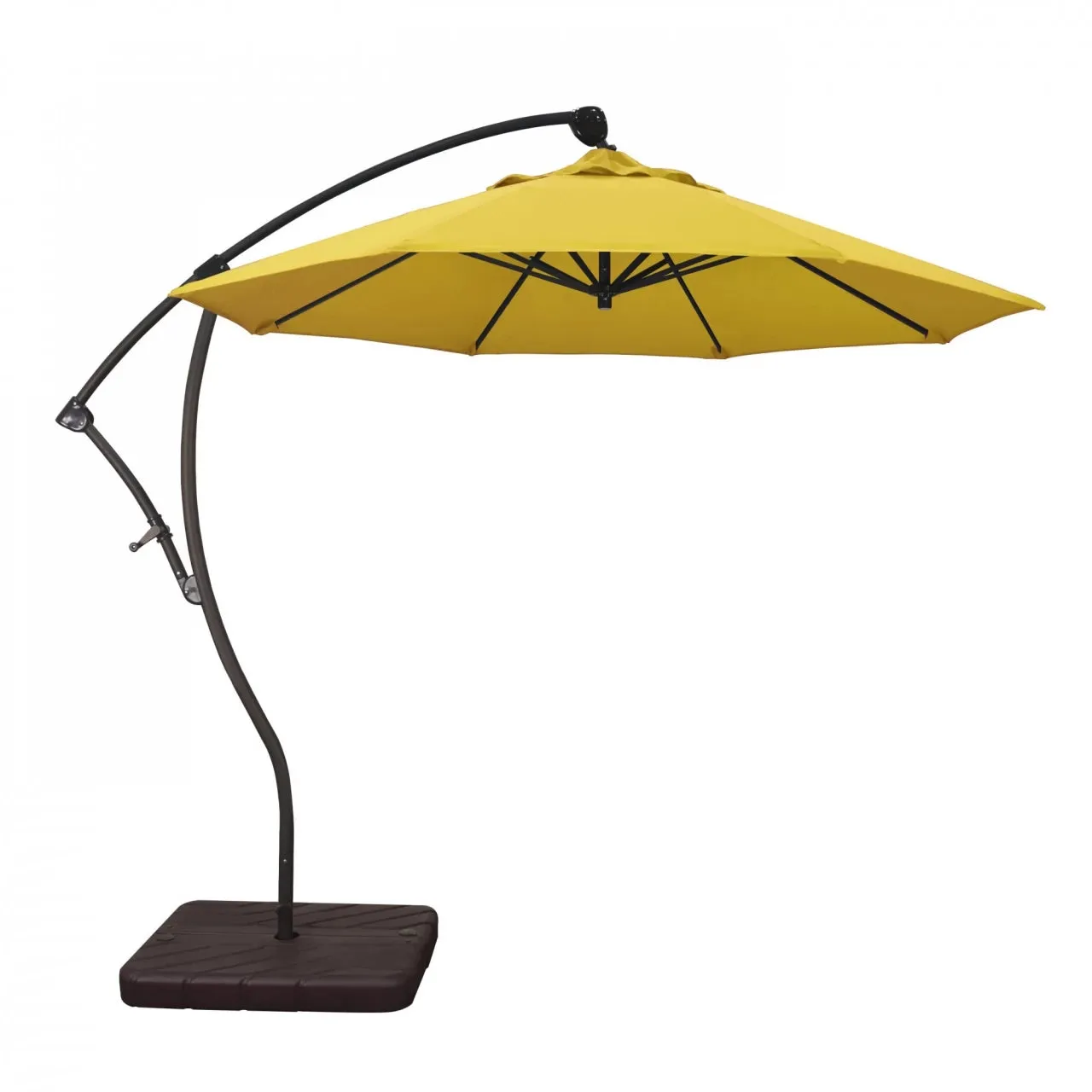 California Umbrella Bayside Series 9 ft Residential Cantilever Patio Umbrella - Durable Aluminum Construction with Crank Lift