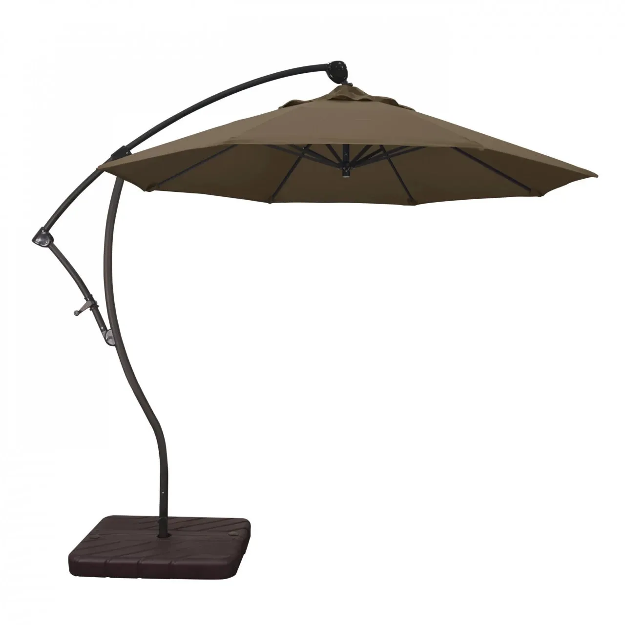 California Umbrella Bayside Series 9 ft Residential Cantilever Patio Umbrella - Durable Aluminum Construction with Crank Lift