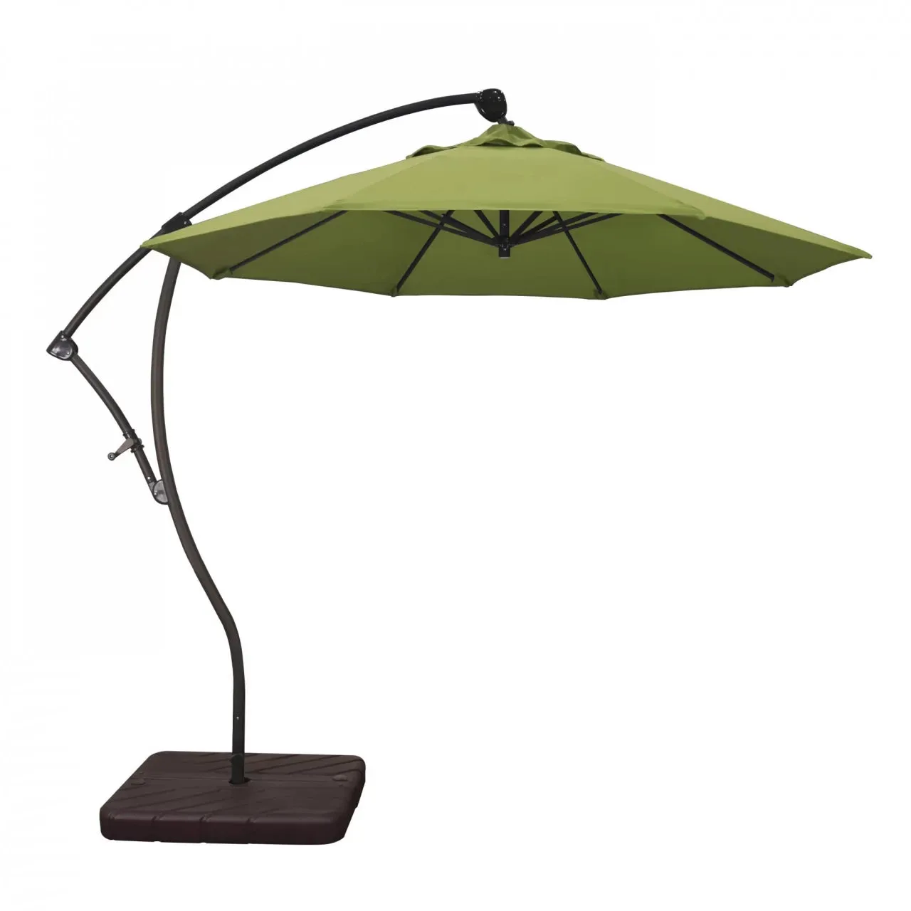 California Umbrella Bayside Series 9 ft Residential Cantilever Patio Umbrella - Durable Aluminum Construction with Crank Lift