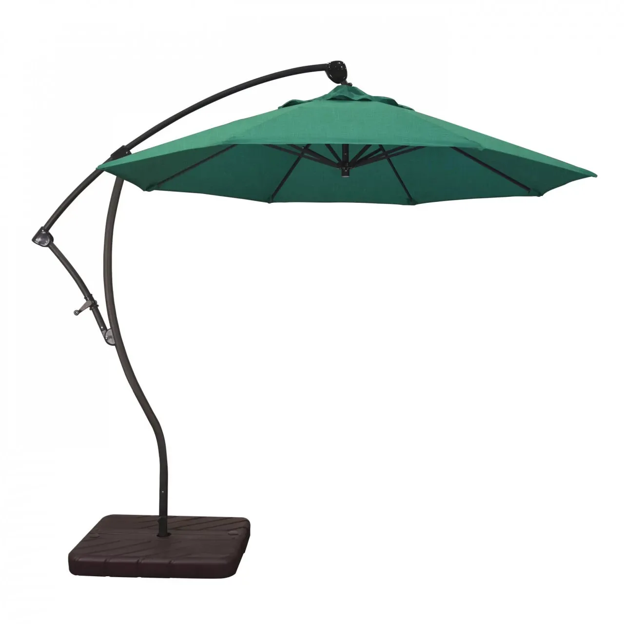 California Umbrella Bayside Series 9 ft Residential Cantilever Patio Umbrella - Durable Aluminum Construction with Crank Lift