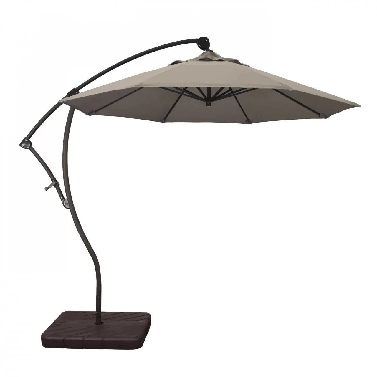 California Umbrella Bayside Series 9 ft Residential Cantilever Patio Umbrella - Durable Aluminum Construction with Crank Lift