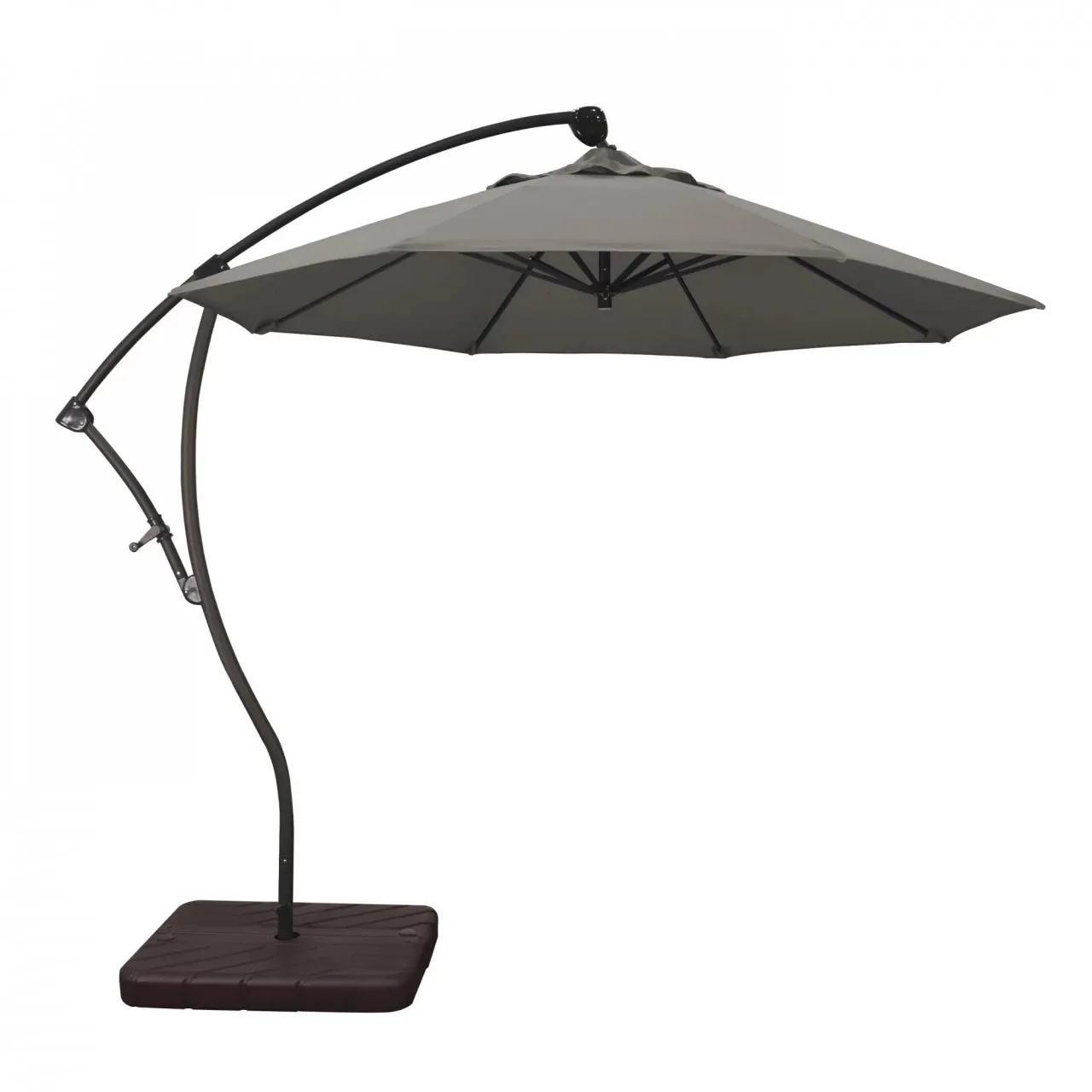 California Umbrella Bayside Series 9 ft Residential Cantilever Patio Umbrella - Durable Aluminum Construction with Crank Lift