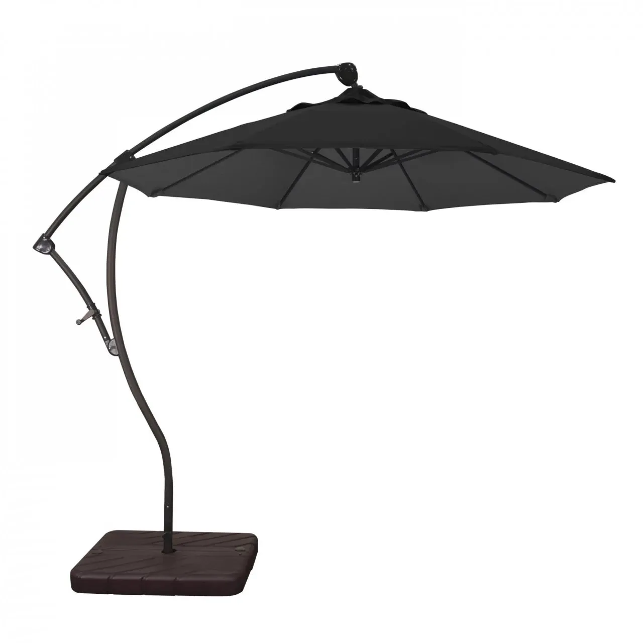 California Umbrella Bayside Series 9 ft Residential Cantilever Patio Umbrella - Durable Aluminum Construction with Crank Lift