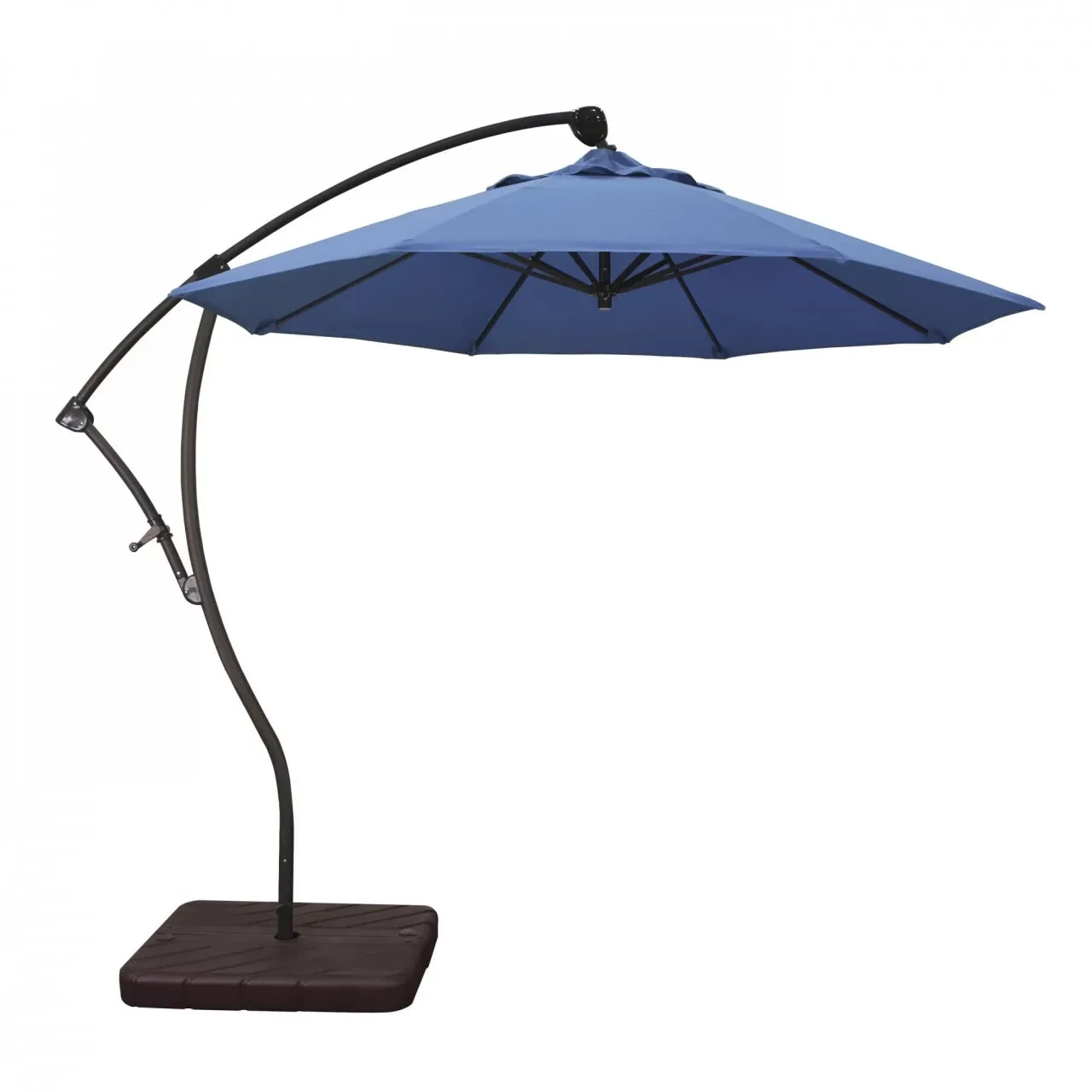 California Umbrella Bayside Series 9 ft Residential Cantilever Patio Umbrella - Durable Aluminum Construction with Crank Lift