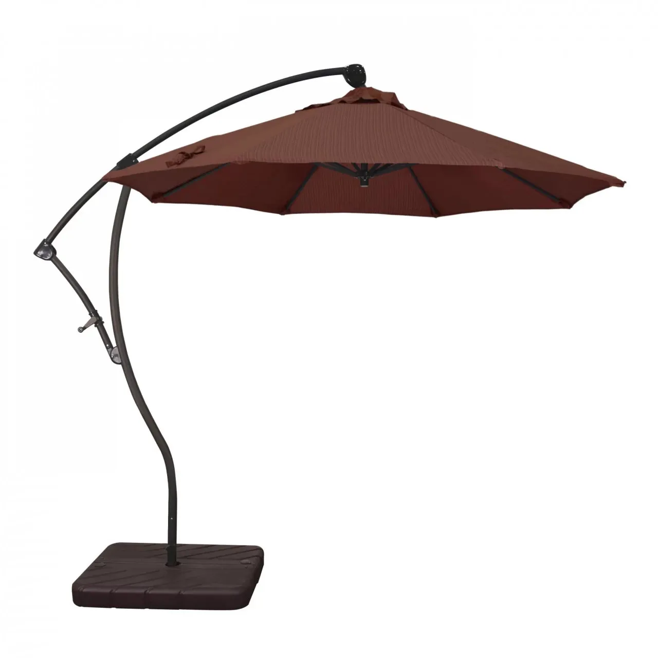 California Umbrella Bayside Series 9 ft Residential Cantilever Patio Umbrella - Durable Aluminum Construction with Crank Lift