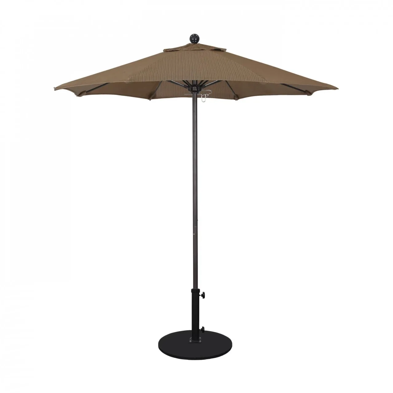 California Umbrella Venture Series 7.5 ft Commercial Patio Umbrella: Robust Aluminum Frame with Push Lift and Fiberglass Ribs