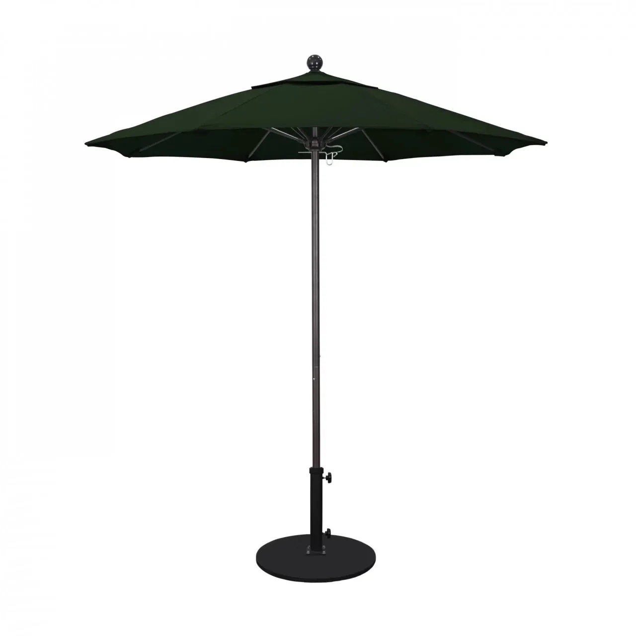 California Umbrella Venture Series 7.5 ft Commercial Patio Umbrella: Robust Aluminum Frame with Push Lift and Fiberglass Ribs