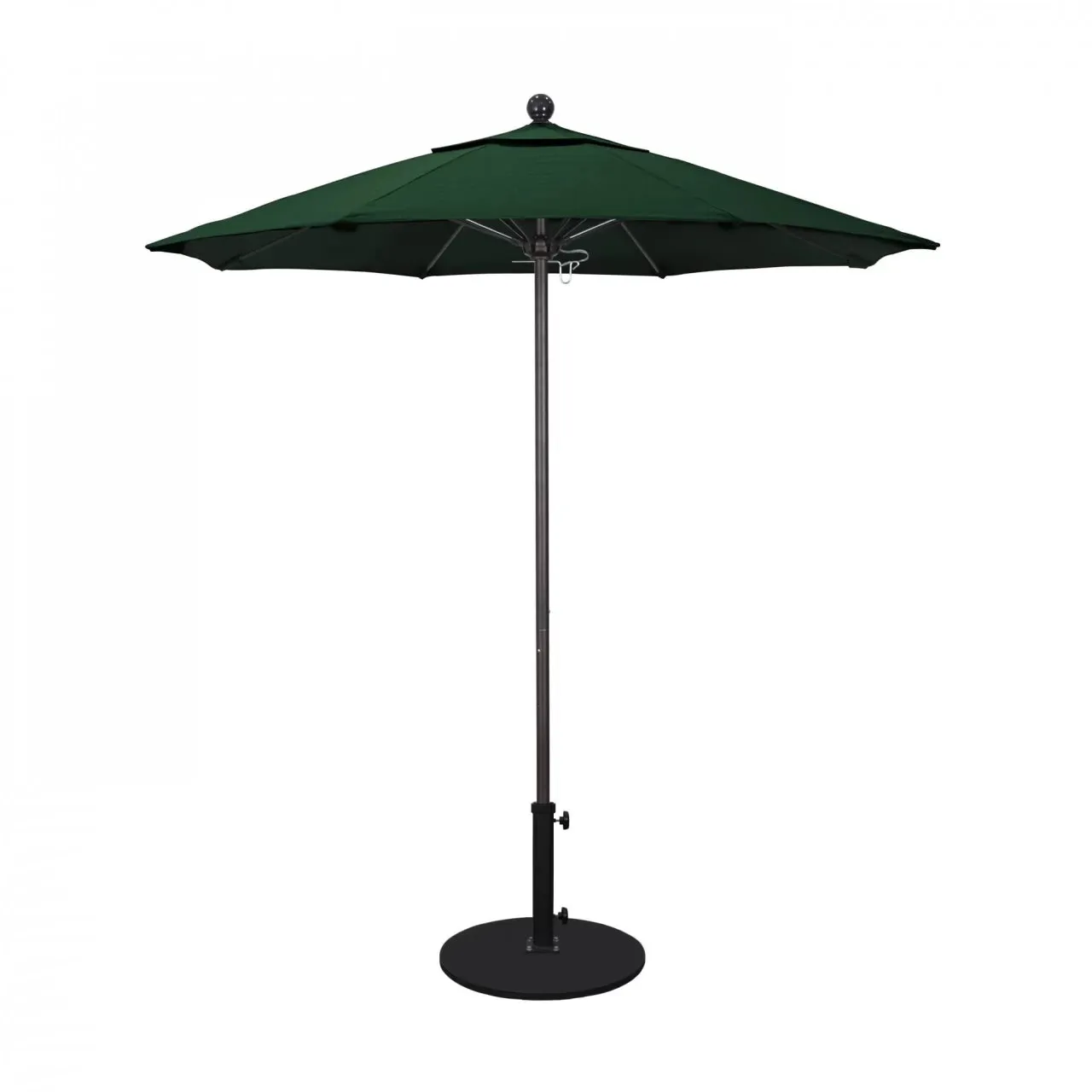 California Umbrella Venture Series 7.5 ft Commercial Patio Umbrella: Robust Aluminum Frame with Push Lift and Fiberglass Ribs