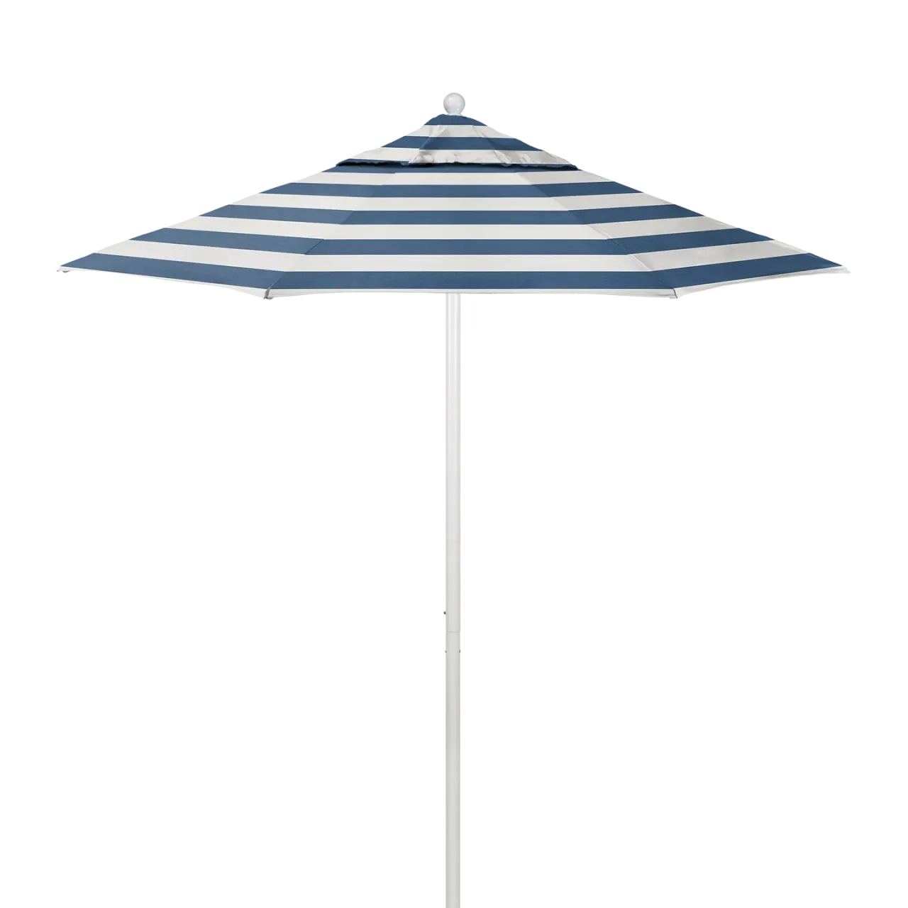 California Umbrella Venture Series 7.5 ft Commercial Patio Umbrella: Robust Aluminum Frame with Push Lift and Fiberglass Ribs