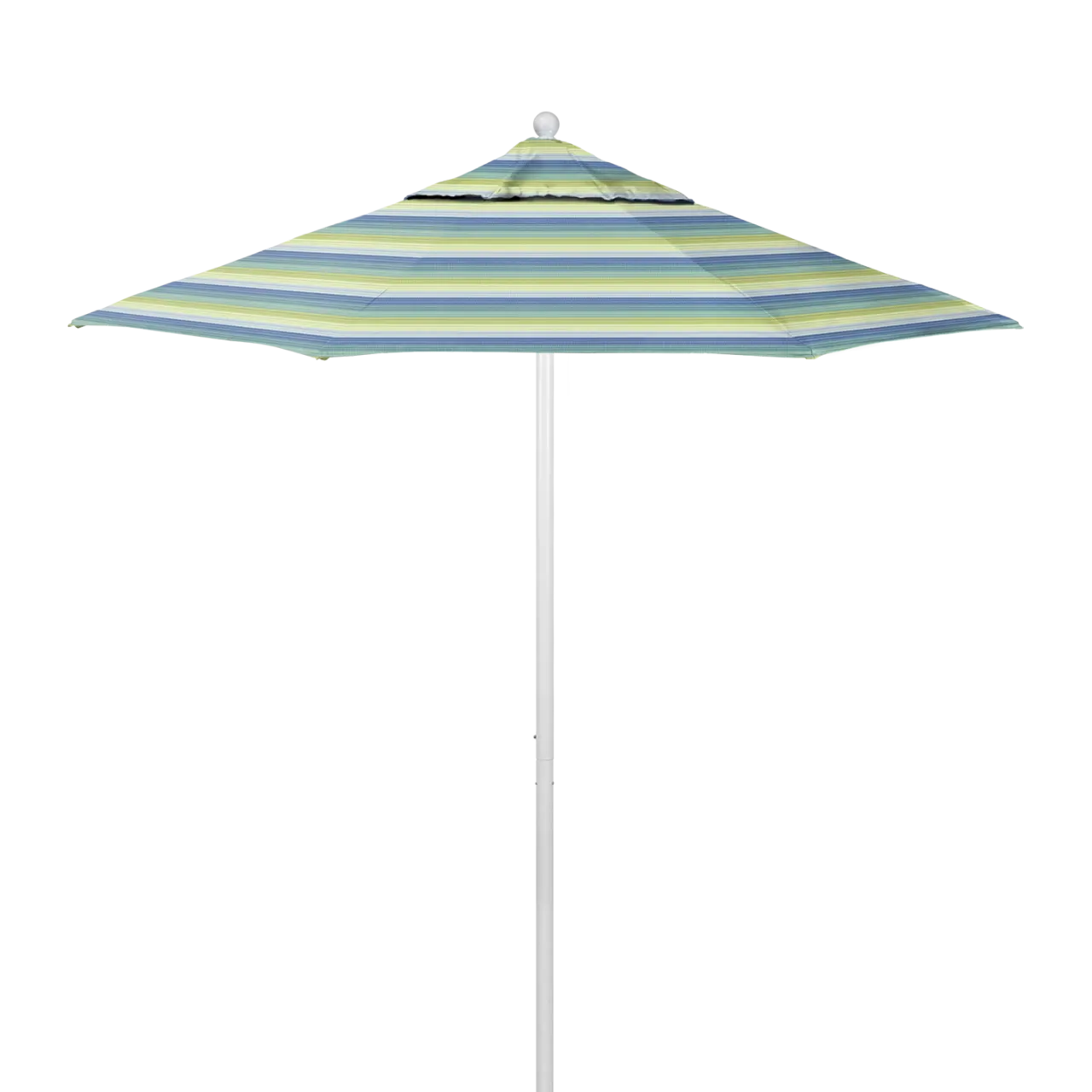 California Umbrella Venture Series 7.5 ft Commercial Patio Umbrella: Robust Aluminum Frame with Push Lift and Fiberglass Ribs